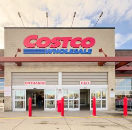 a costco wholesale entrance store warehouse store in sarcee trail nw, calgary
