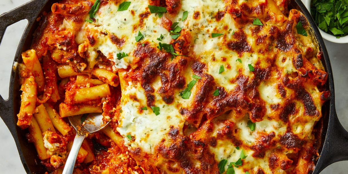 preview for Cottage Cheese Baked Ziti Is A Protein-Packed One-Pan Dinner