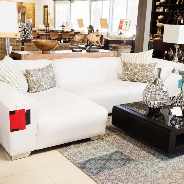 Couch on sale at upmarket home decor outlet