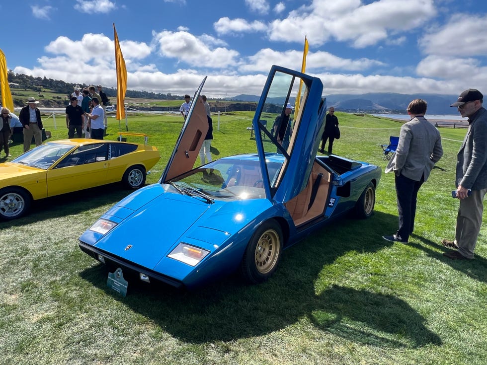 lamborghini countach lp400 periscopio at pebble beach 2024