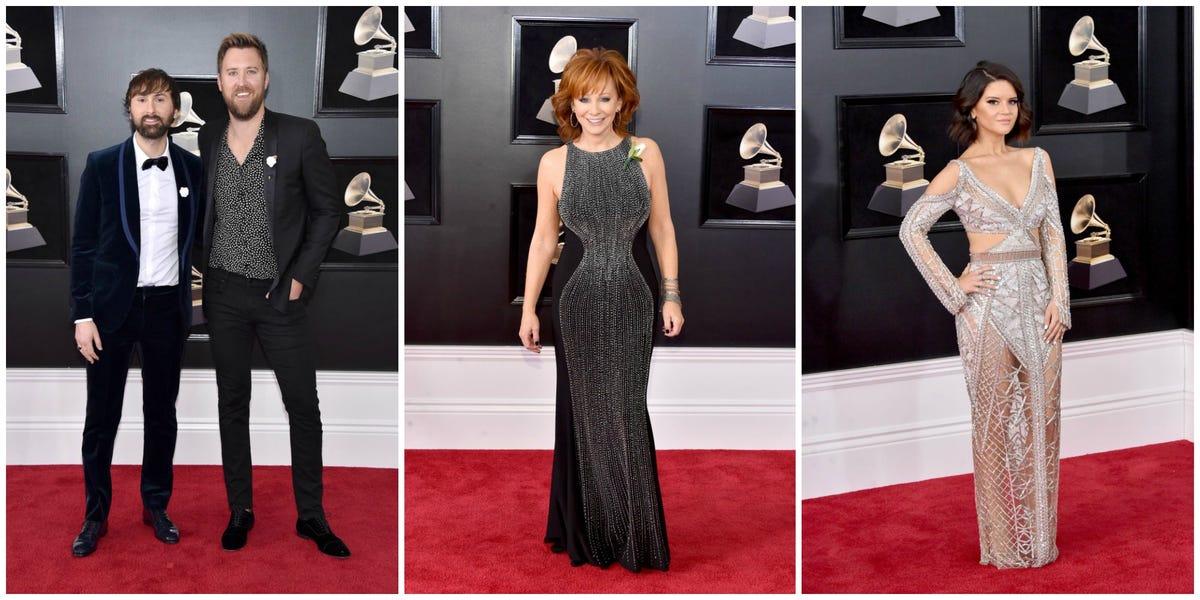 Country Stars 2018 Grammy Red Carpet - Grammy Country Music Best Looks