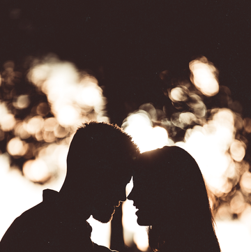 couple silhouette couple silhouette