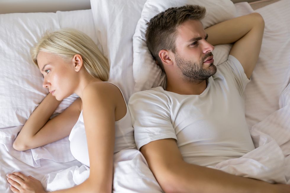 couple having problems in bed