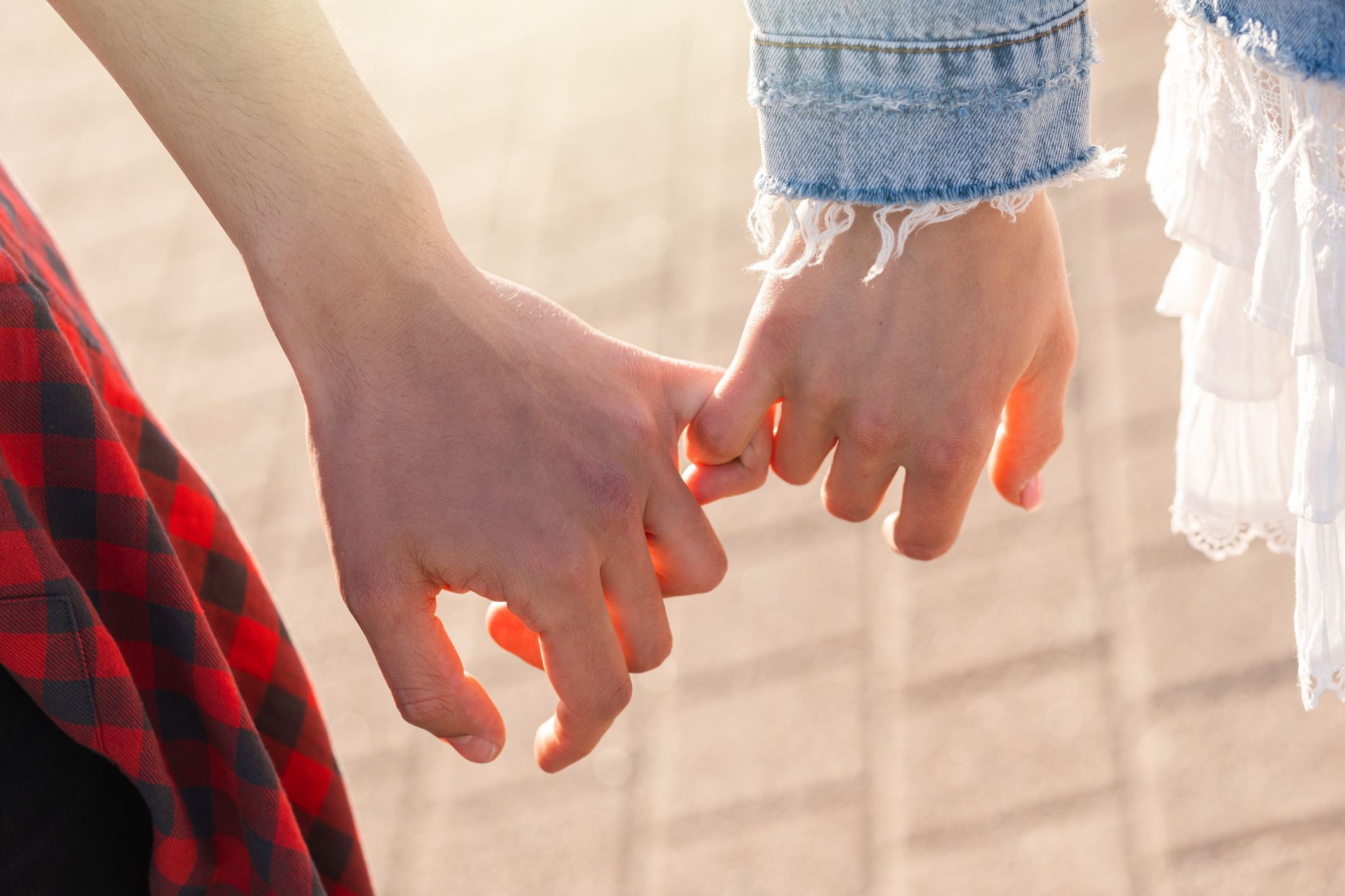 hand holding love
