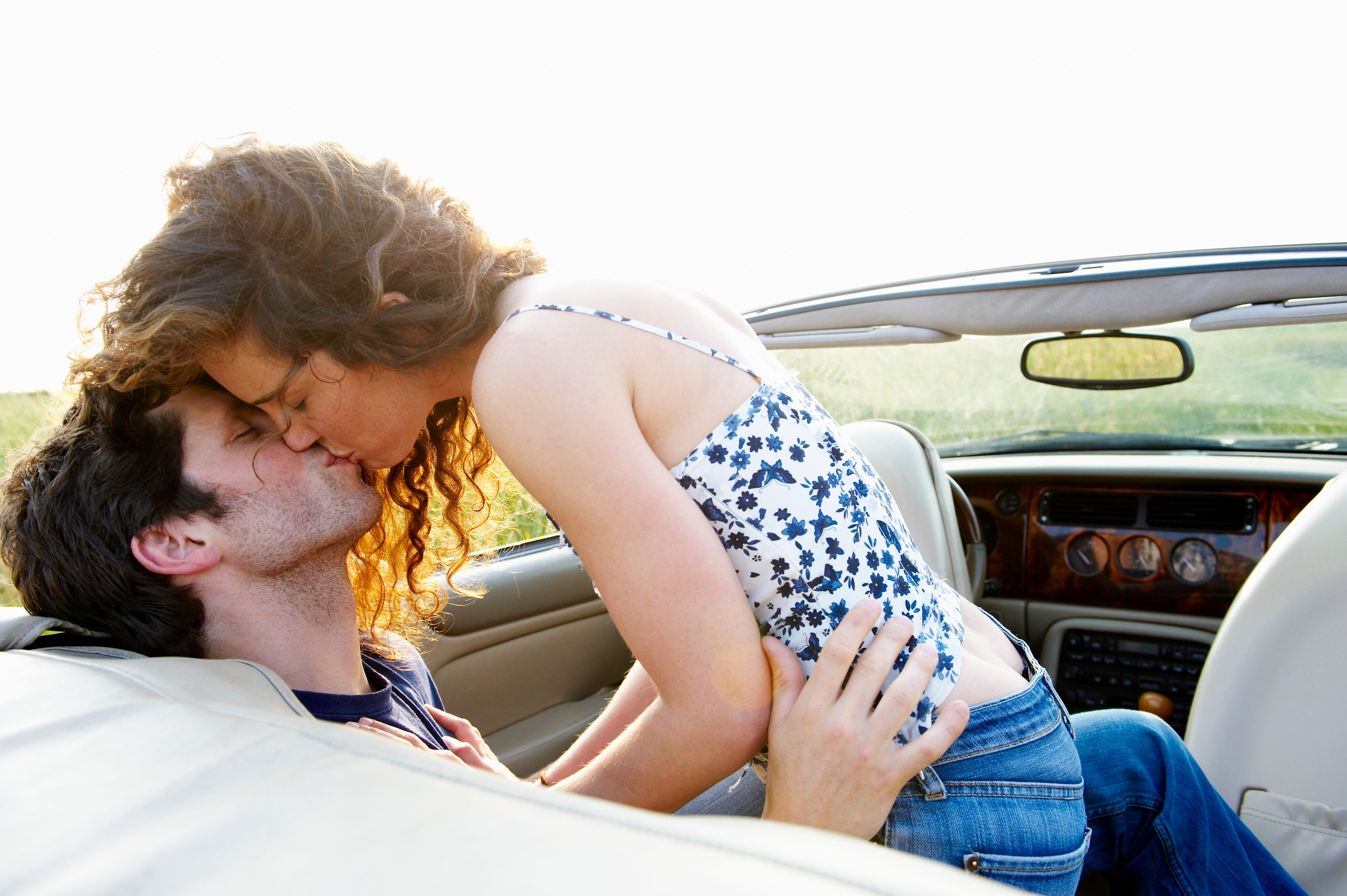 english wife ging in car park