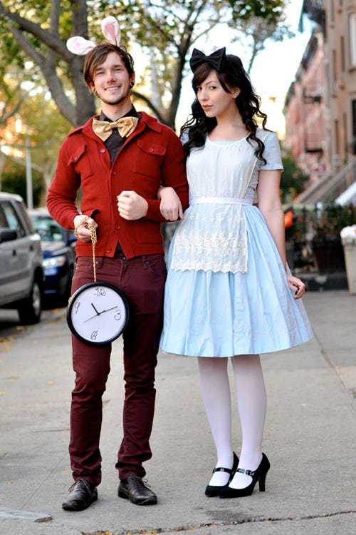 Alice in wonderland couples costume hotsell