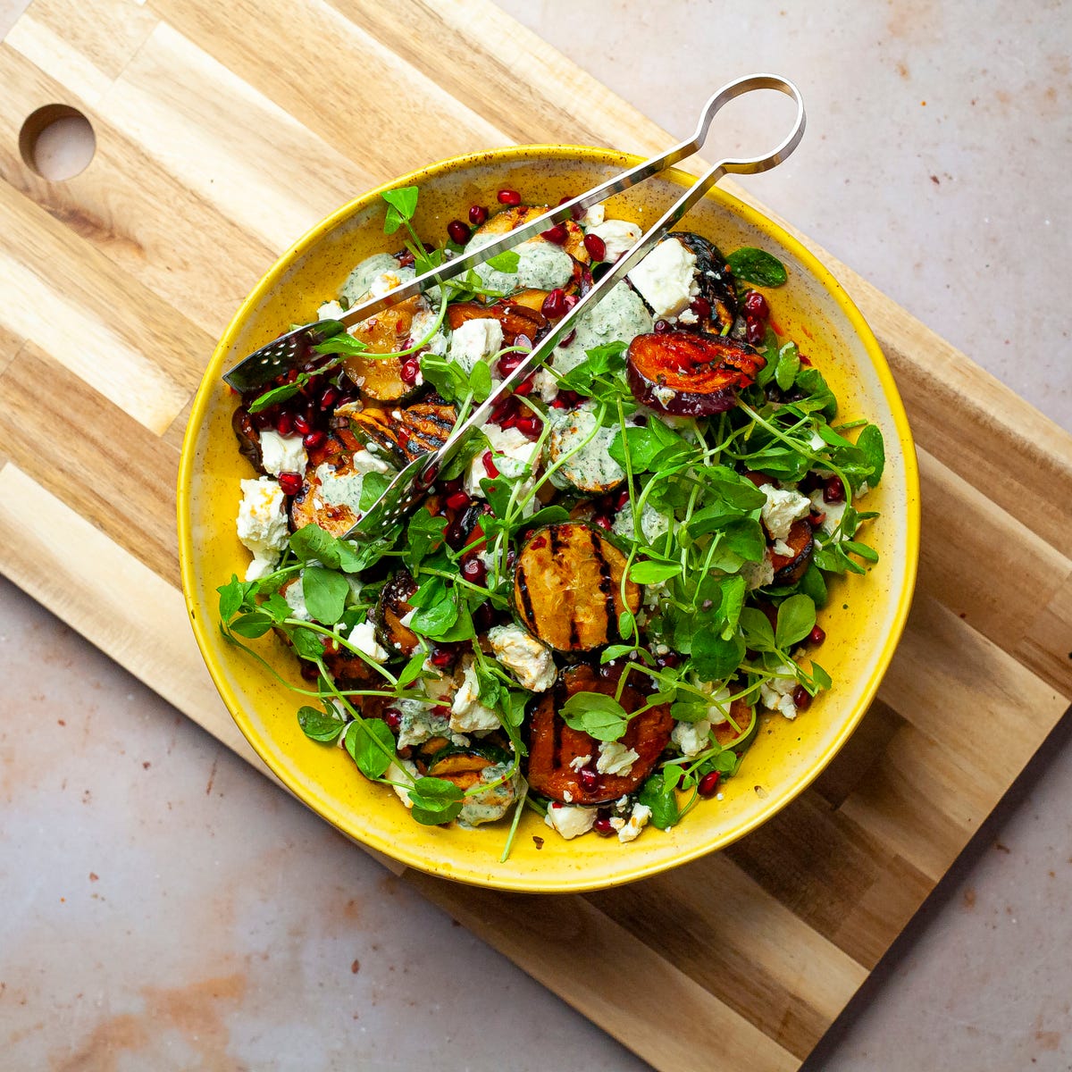 Courgette and Aubergine BBQ Salad