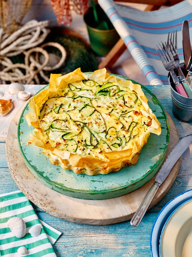 Courgette And Feta Tart