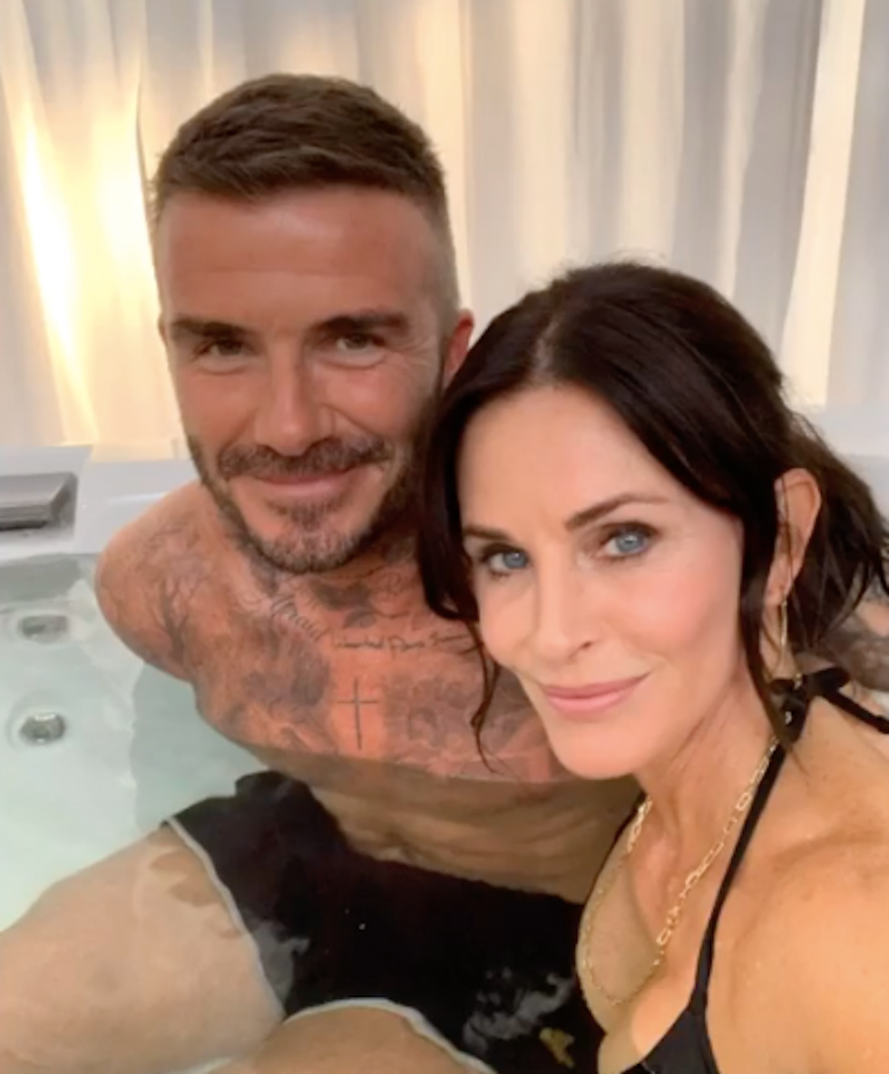 Courteney Cox David Beckham