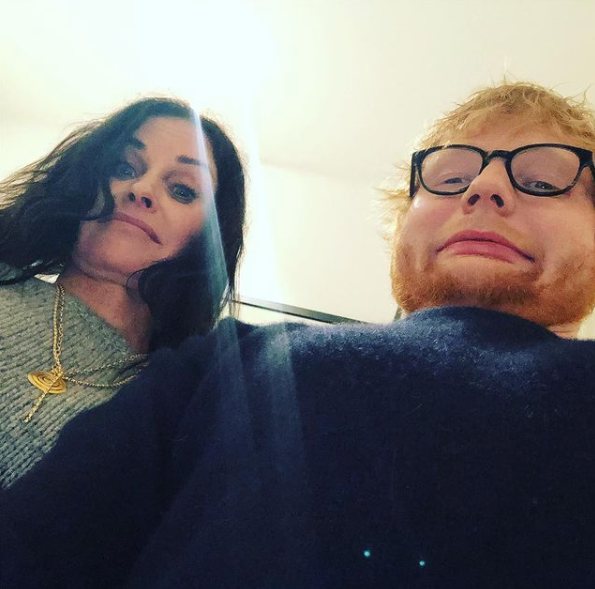 Courteney Cox keeps getting the same very NSFW gift from Ed Sheeran