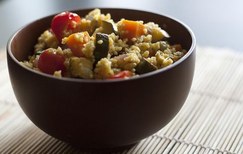 couscous and lentil skillet