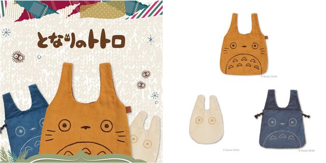 最近日本郵便局把大中小三種尺寸的龍貓，製成3款龍貓提袋，提袋為燈芯絨的面料，剛好很適合秋冬的穿搭！