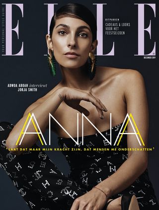Anna Nooshin op de cover van ELLE december 2019
