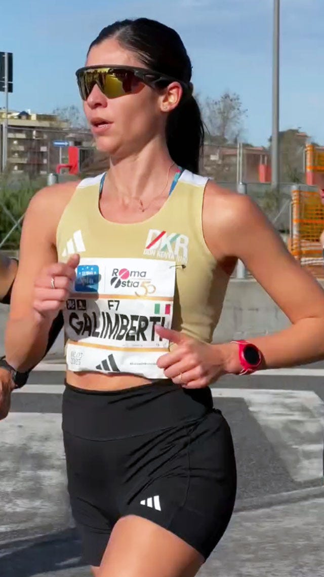 sara galimberti, romaostia half marathon