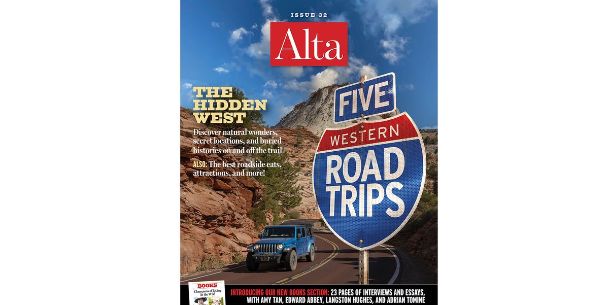 alta, issue 32, cover, the hidden west, road trips alta, issue 32, cover, the hidden west, road trips
