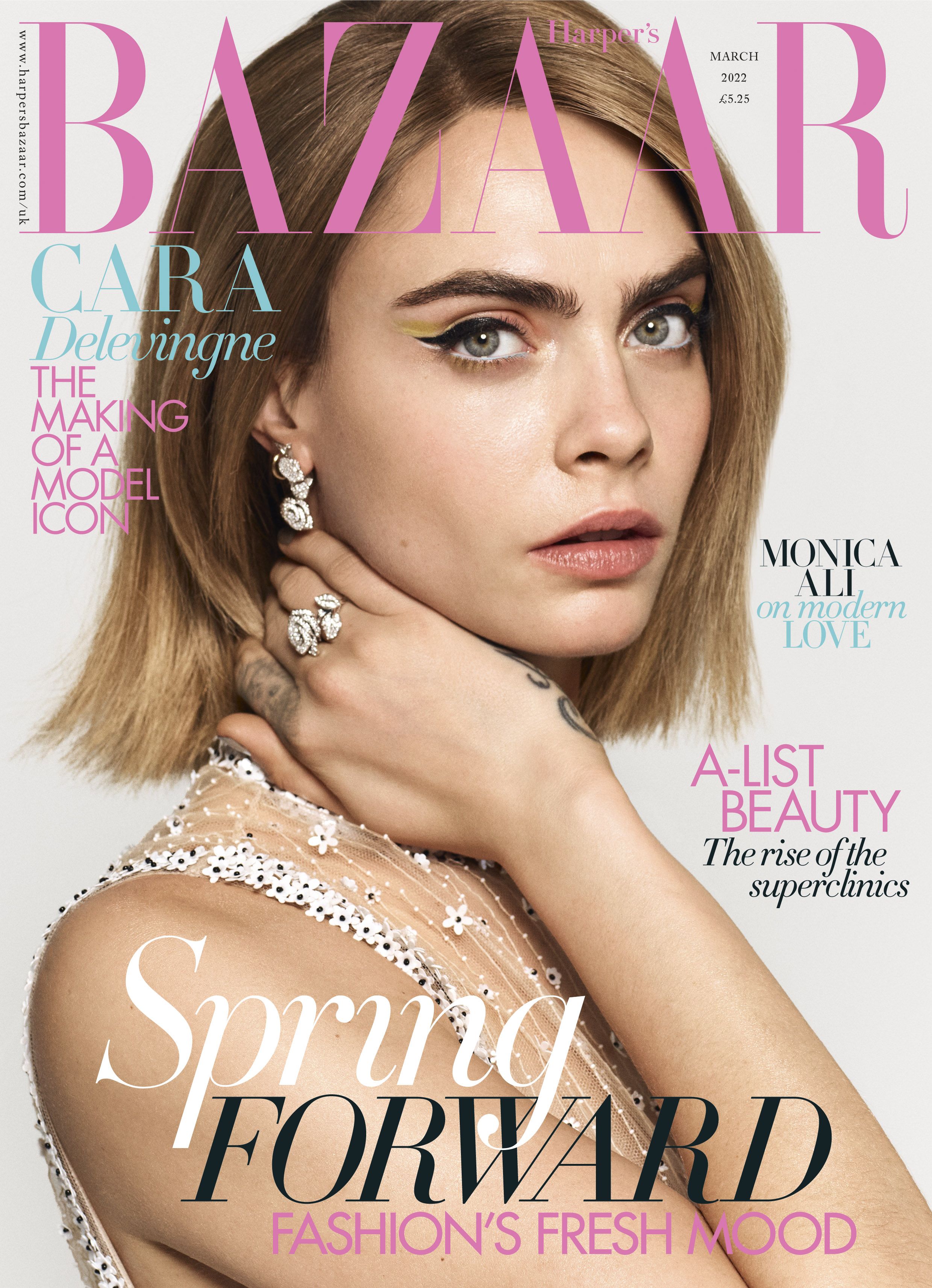 Cara Delevingne en couverture du numéro d'octobre 2017 de Vogue