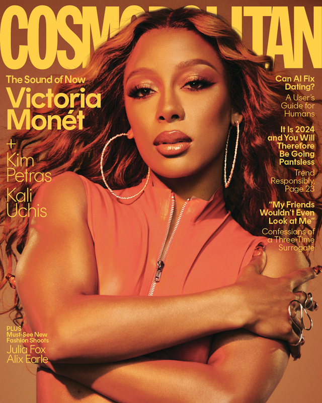 a woman on a magazine cover