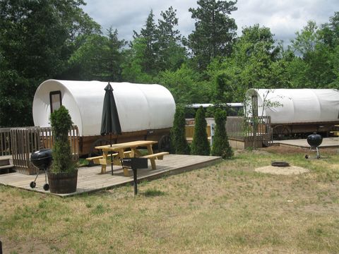 covered wagon camping