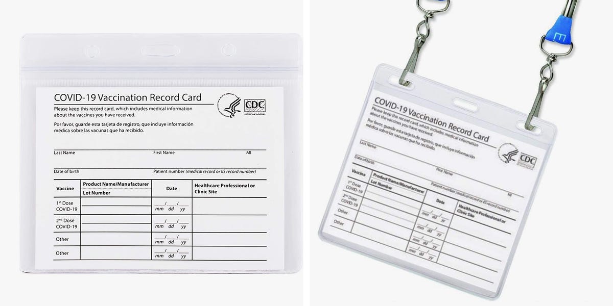 These Plastic Vaccine Card Holders Will Keep Your Paper Safe