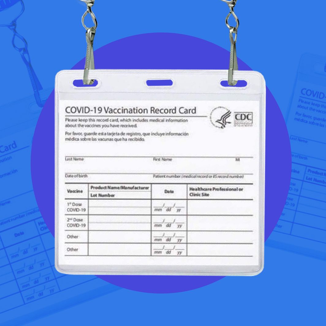 10 Pack Vaccine Card Protector 3 X 4 in Immunization Record Vaccine Cards Holder ID Card Holder Plastic Sleeve with Waterproof Breakaway Lanyards Plastic Sleeve 