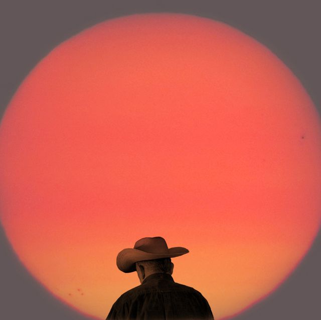 cowboy at sunrise