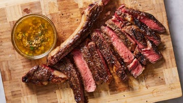cowboy butter with sliced steak