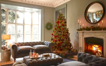Árbol de navidad rojo