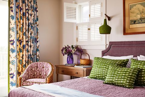 cozy purple bedroom
