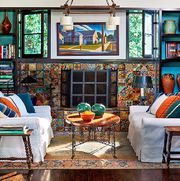 colorful and cozy living room