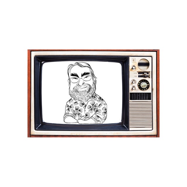 vintage television displaying a figure with floral patterns vintage television displaying a figure with floral patterns