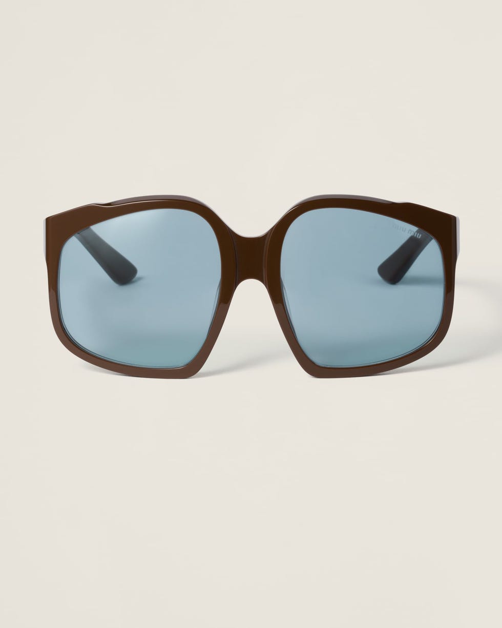 sunglasses with a bold design and blue lenses sunglasses with a bold design and blue lenses