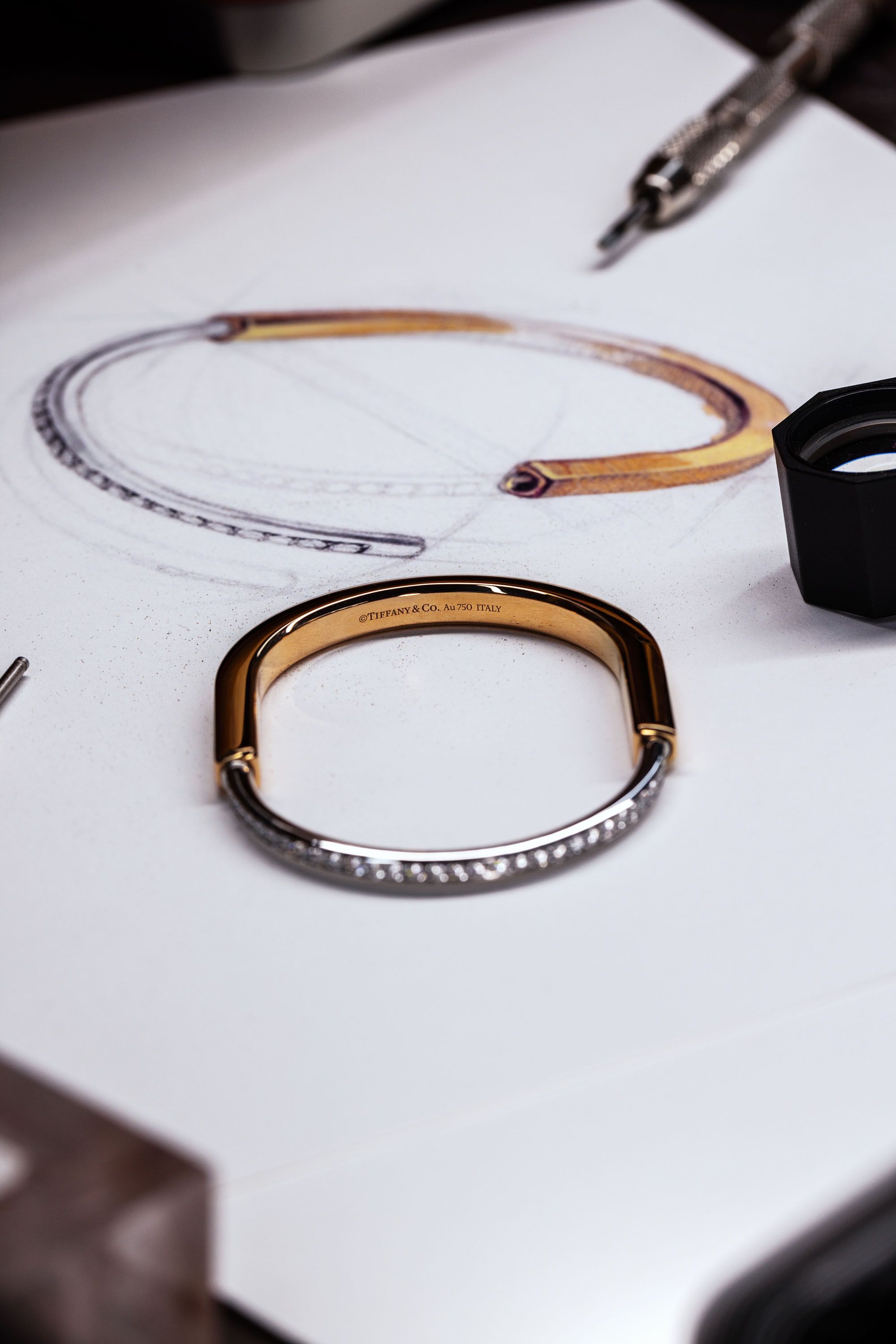 Tiffany Ornate Heart lock and key bracelet   Womens Fashion Jewelry   Organisers Bracelets on Carousell