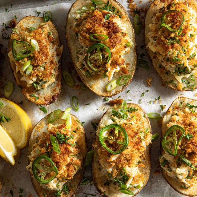 These Crab Cake Twice-Baked Potatoes Are Pure Comfort Food