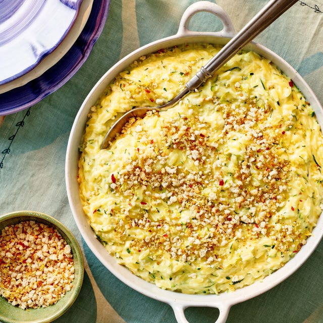 crab orzo and cheese