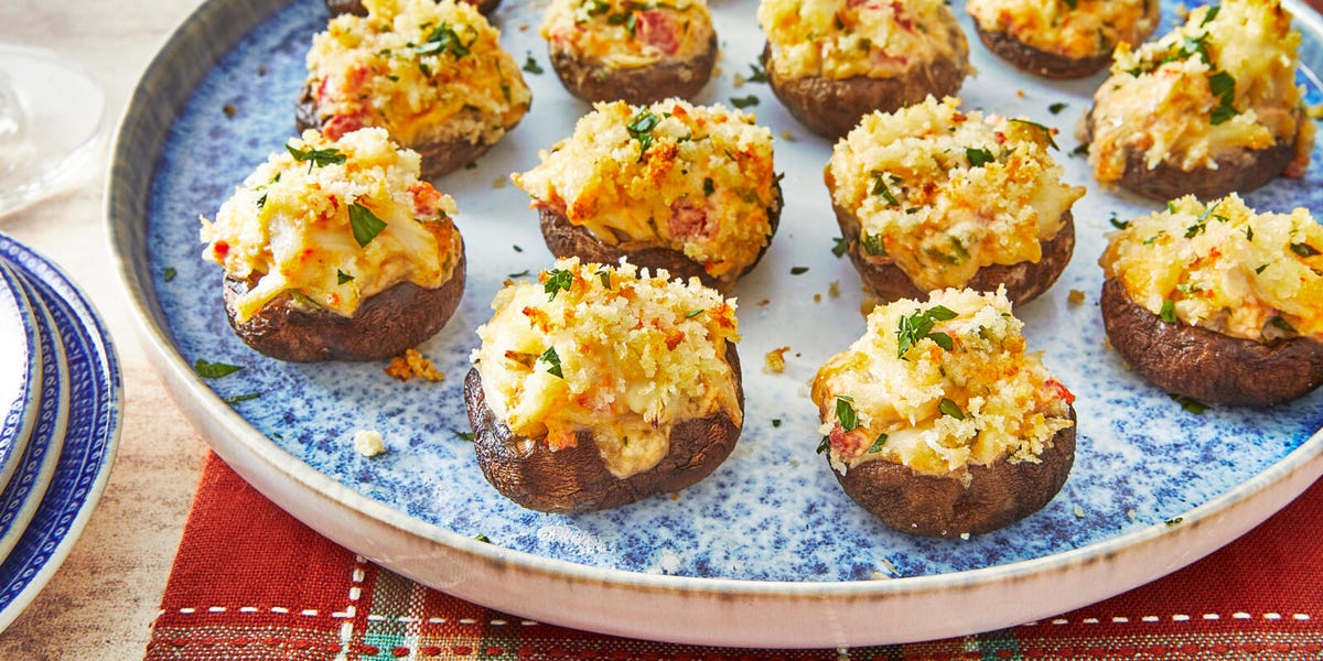 Easy Crabmeat Stuffed Mushrooms Recipe - Savvy Saving Couple