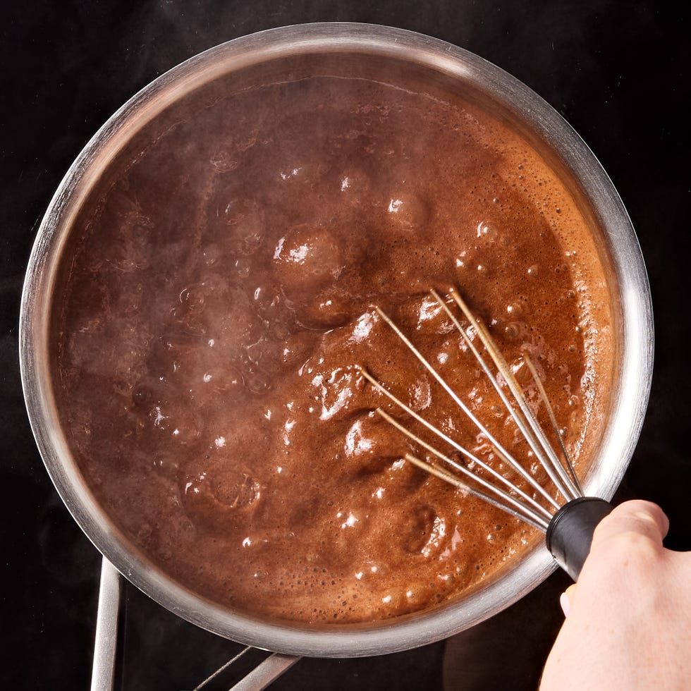 chocolate coca cola sheet pan cake with chocolate icing