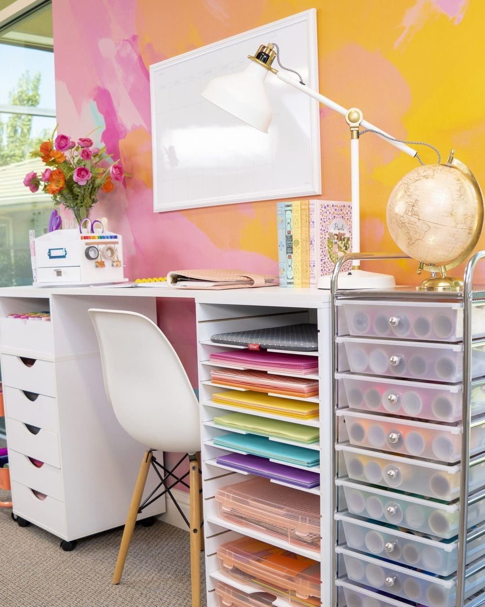 Organizing Craft Room Ideas for Small Spaces  Craft room desk, Small craft  rooms, Craft room organization