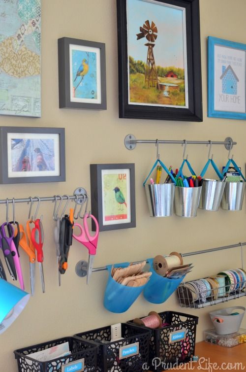 Practical Craft Room Storage Ideas - Cutesy Crafts