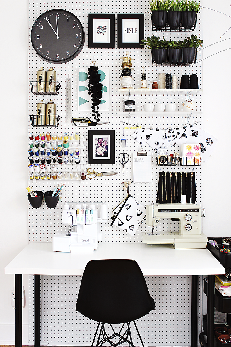 Craft room organization: how to organize a tiny craft room efficiently!