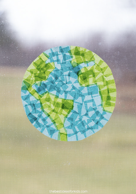 crafts for kids tissue paper suncatcher