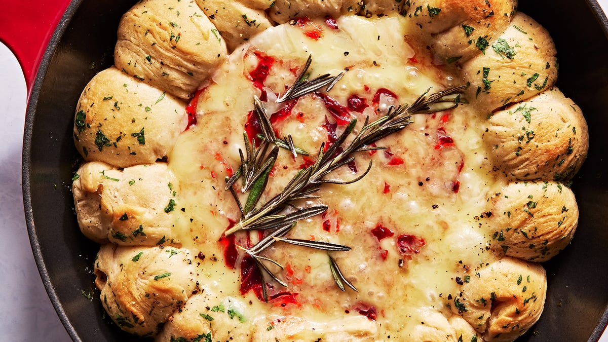 Video player poster image preview for This Cranberry Brie Biscuit Dip Will Slay Your Holiday Party