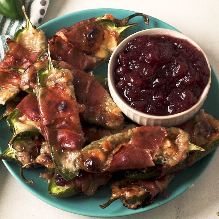 cranberry brie jalapeño poppers