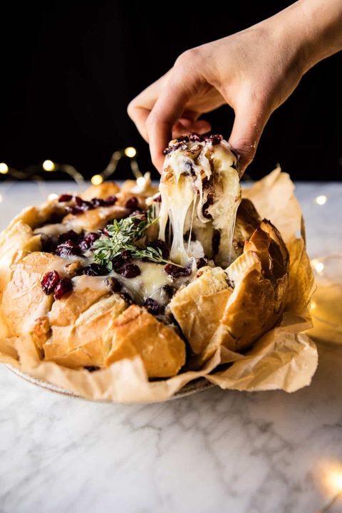 cranberry brie pull apart bread   vegetarian thanksgiving recipes