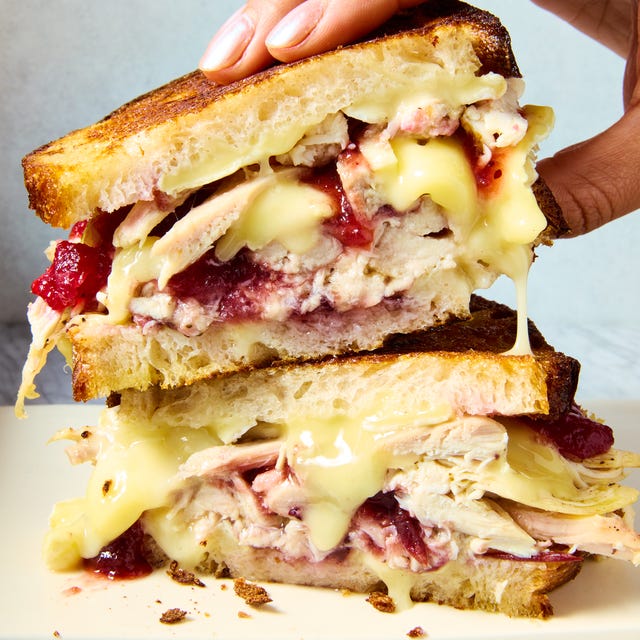 Cranberry Brie Turkey Melts cranberry brie turkey melts with garlic honey butter