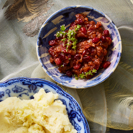 healthy thanksgiving sides cranberry apple compote