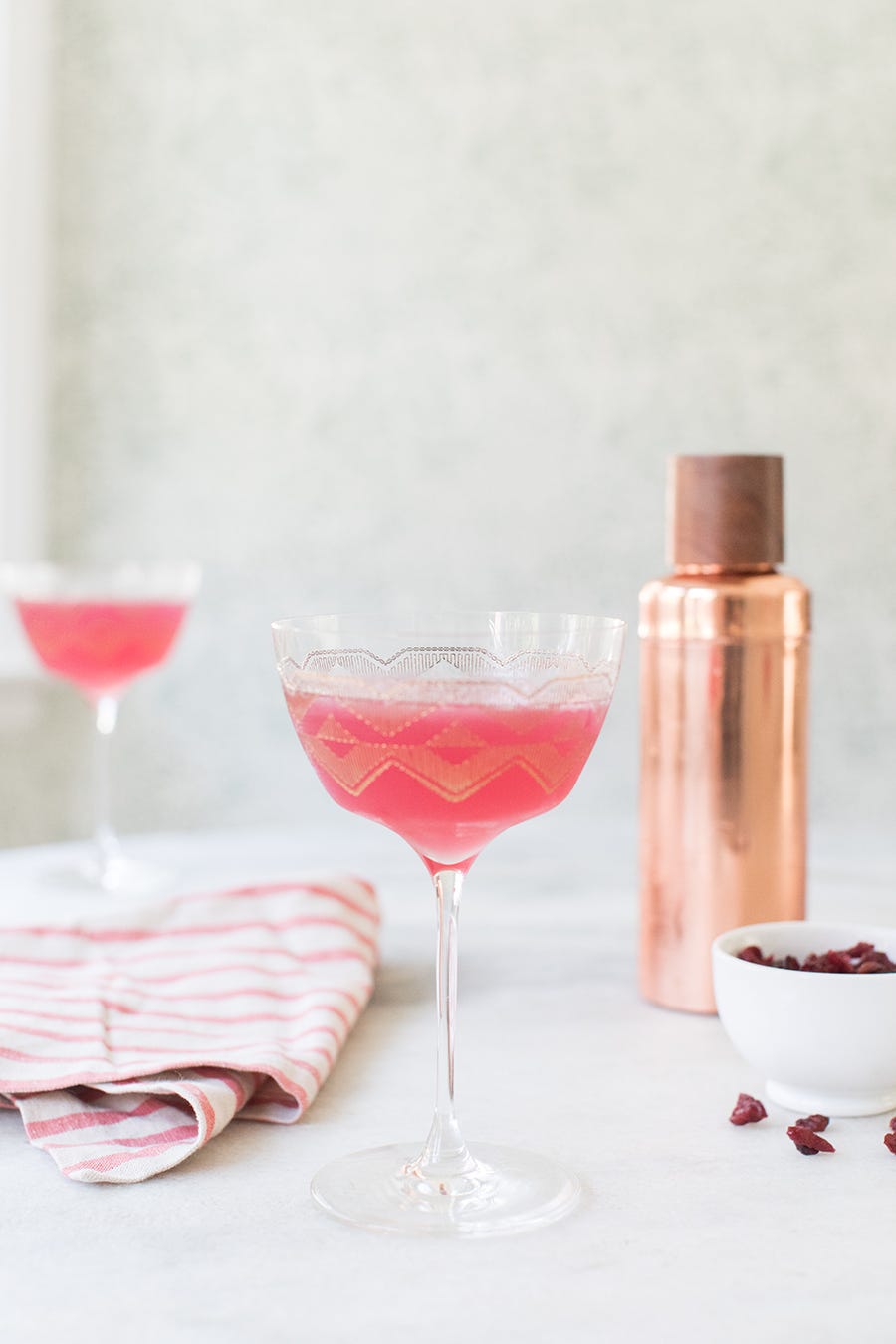 cranberry gin martini   christmas martinis