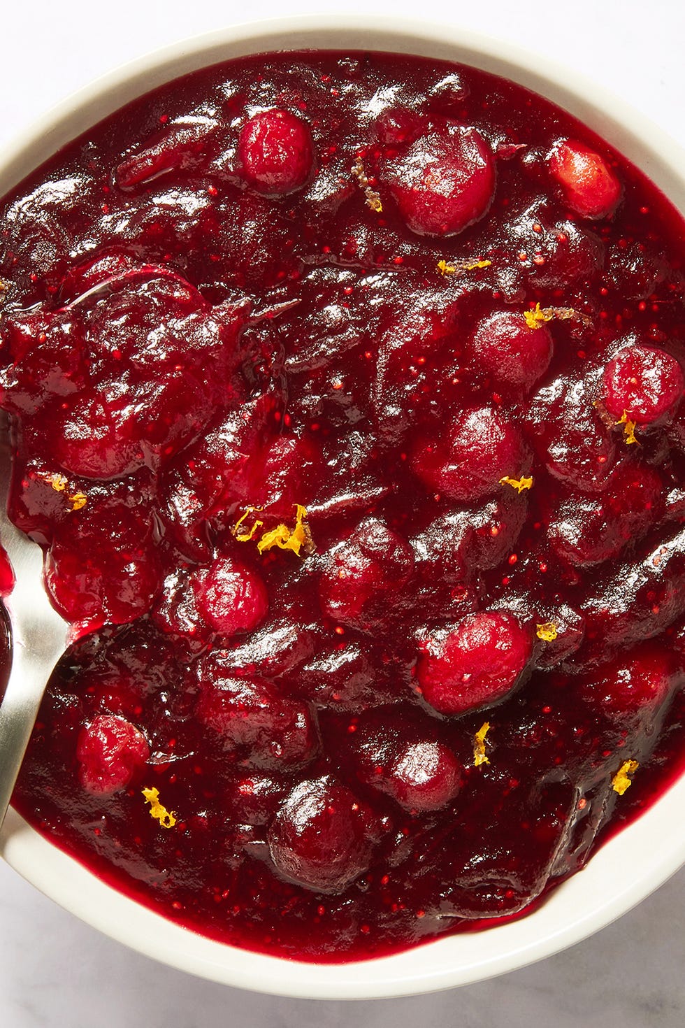 cranberry sauce in a bowl