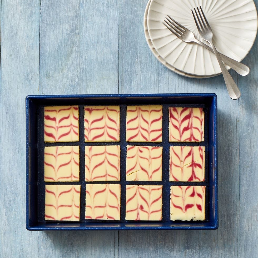 cranberry swirl cheesecake bars