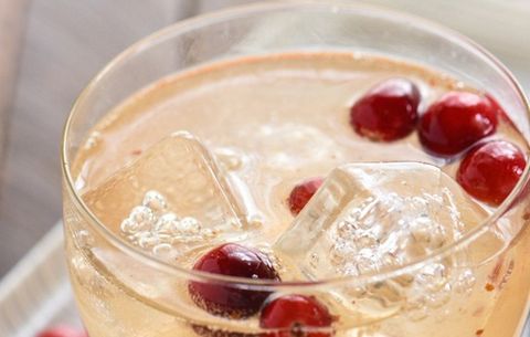 Cranberry Vanilla Gin Spritzer