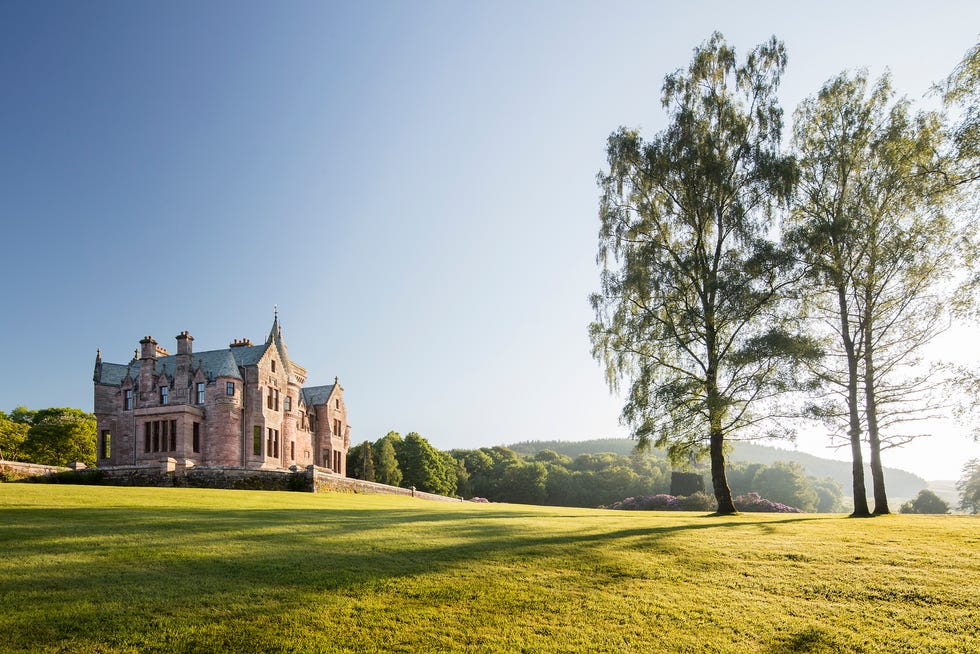 Crawfordton House, Scottish Baronial Mansion House - castle